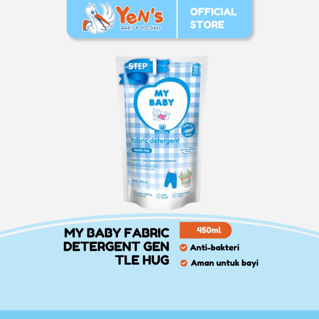 MY BABY Liquid Detergent Gentle Hug Refill 450 ml (1 Pcs) - Deterjen Pakaian Anti Bakteri