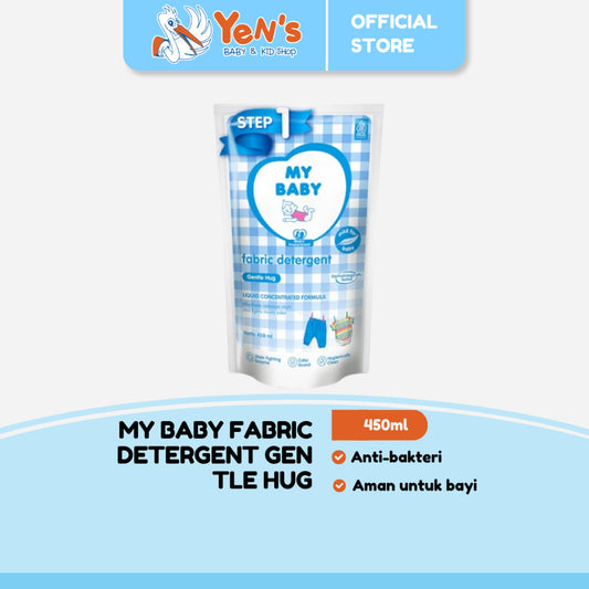 MY BABY Liquid Detergent Gentle Hug Refill 450 ml (1 Pcs) - Deterjen Pakaian Anti Bakteri