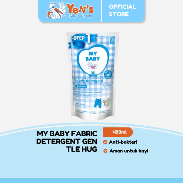 MY BABY Liquid Detergent Gentle Hug Refill 450 ml (1 Pcs) - Deterjen Pakaian Anti Bakteri