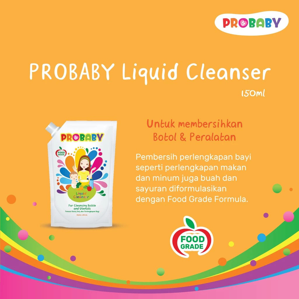 Probaby Liquid Cleanser 150ml | Sabun Pembersih Botol Bayi