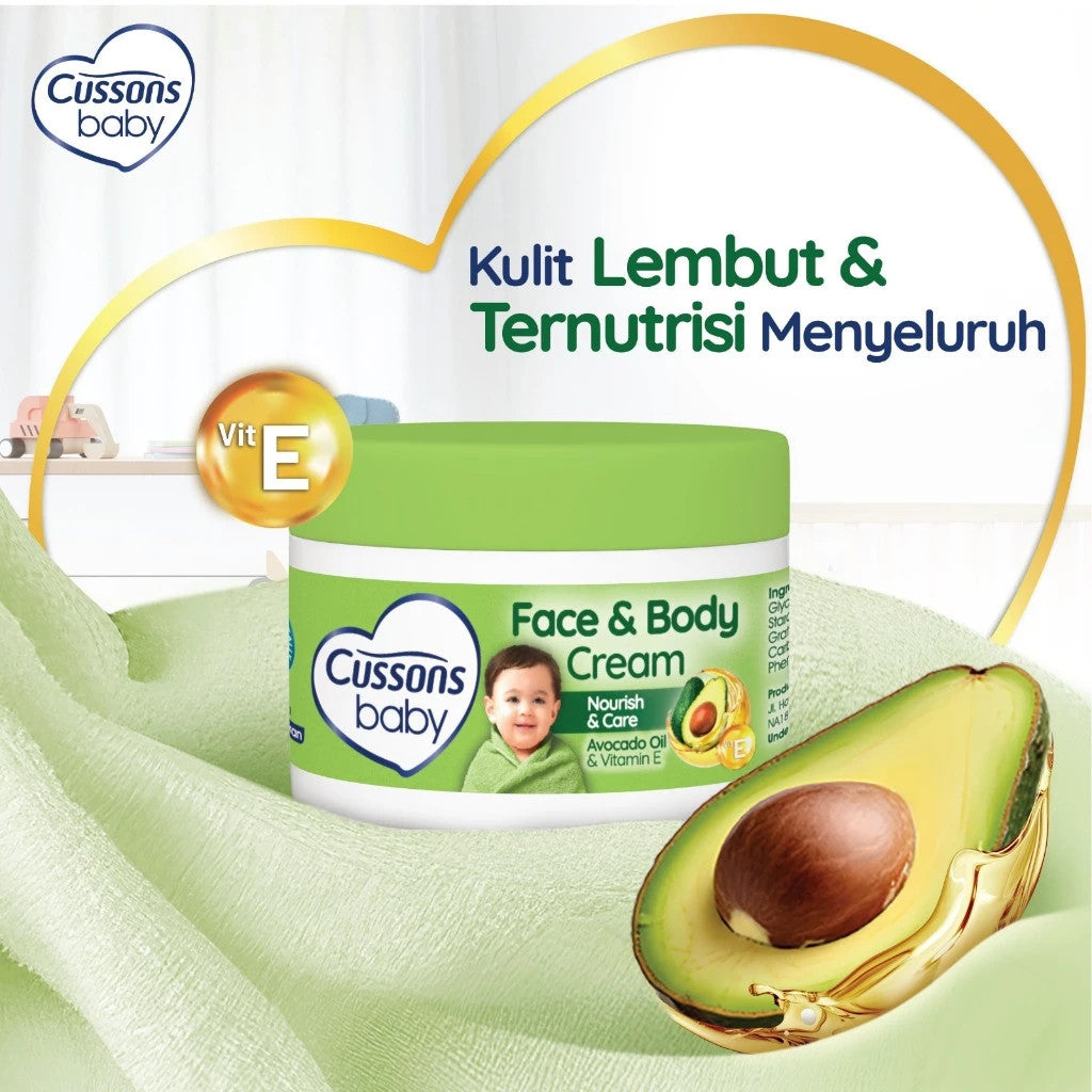 Cussons Baby Face & Body Cream Avocado Oil 50gr