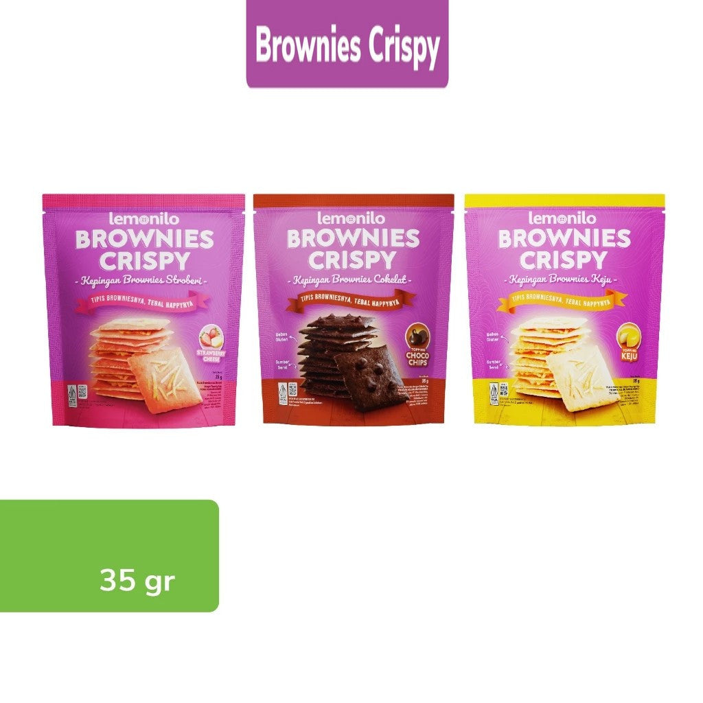 LEMONILO Brownies Crispy 35g - Brownis Kering Halal