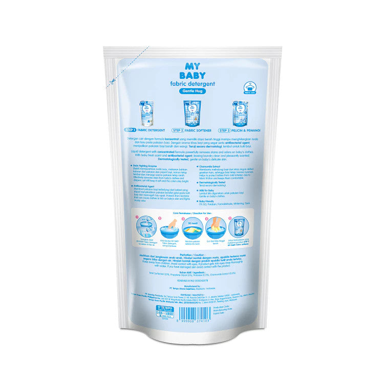 MY BABY Liquid Detergent Gentle Hug Refill 450 ml (1 Pcs) - Deterjen Pakaian Anti Bakteri