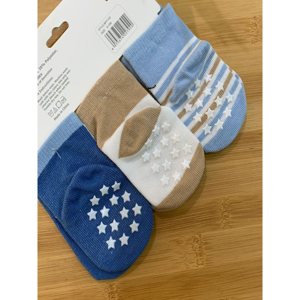 Bebe Favour 3 Pair Sock Boys - Kaos Kaki Bayi Laki Laki
