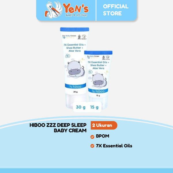hiboo Deep Sleep Baby Cream 30g+15g 7X Essential Tidur & Kolik Calming Baby Cream Skincare Anak Bayi