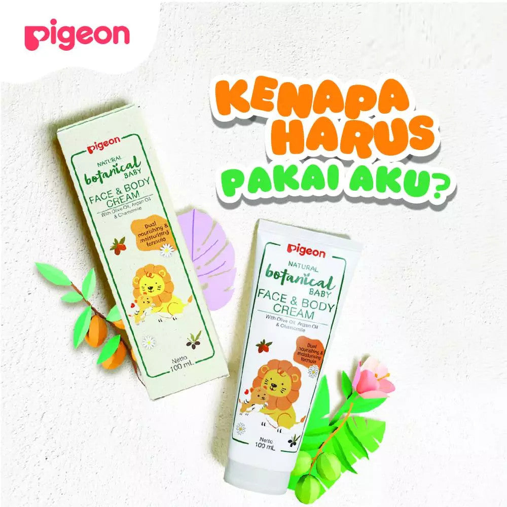 PIGEON Botanical Body & Face Cream 100ML (Krim Bayi)