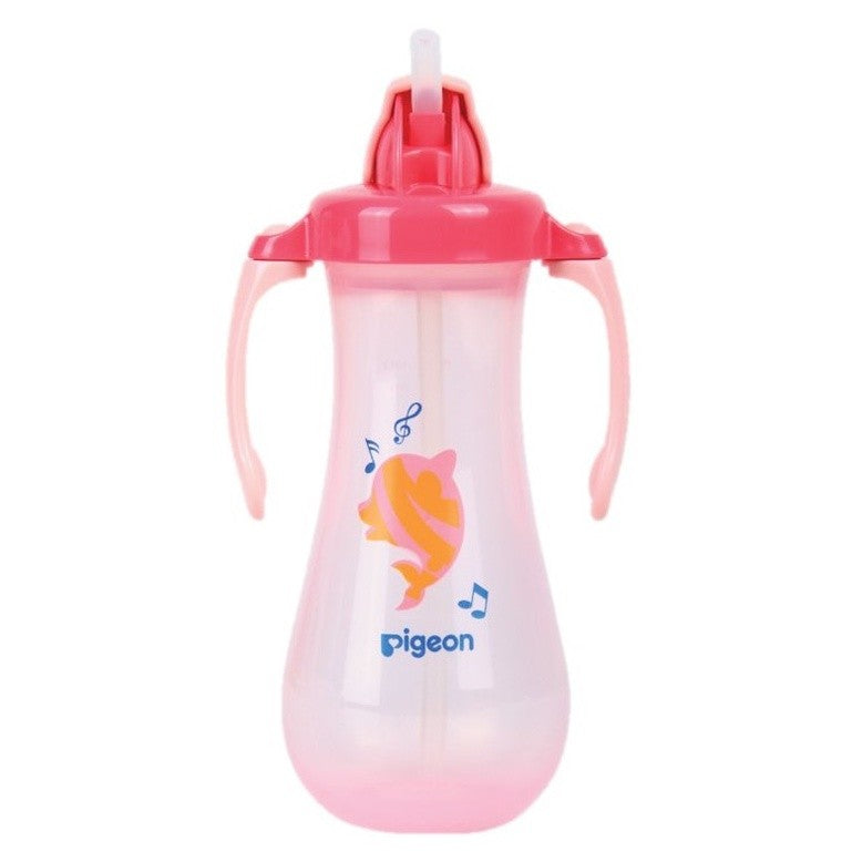 PIGEON Tall Straw Bottle | Botol Minum Bayi 300ml BPA FREE