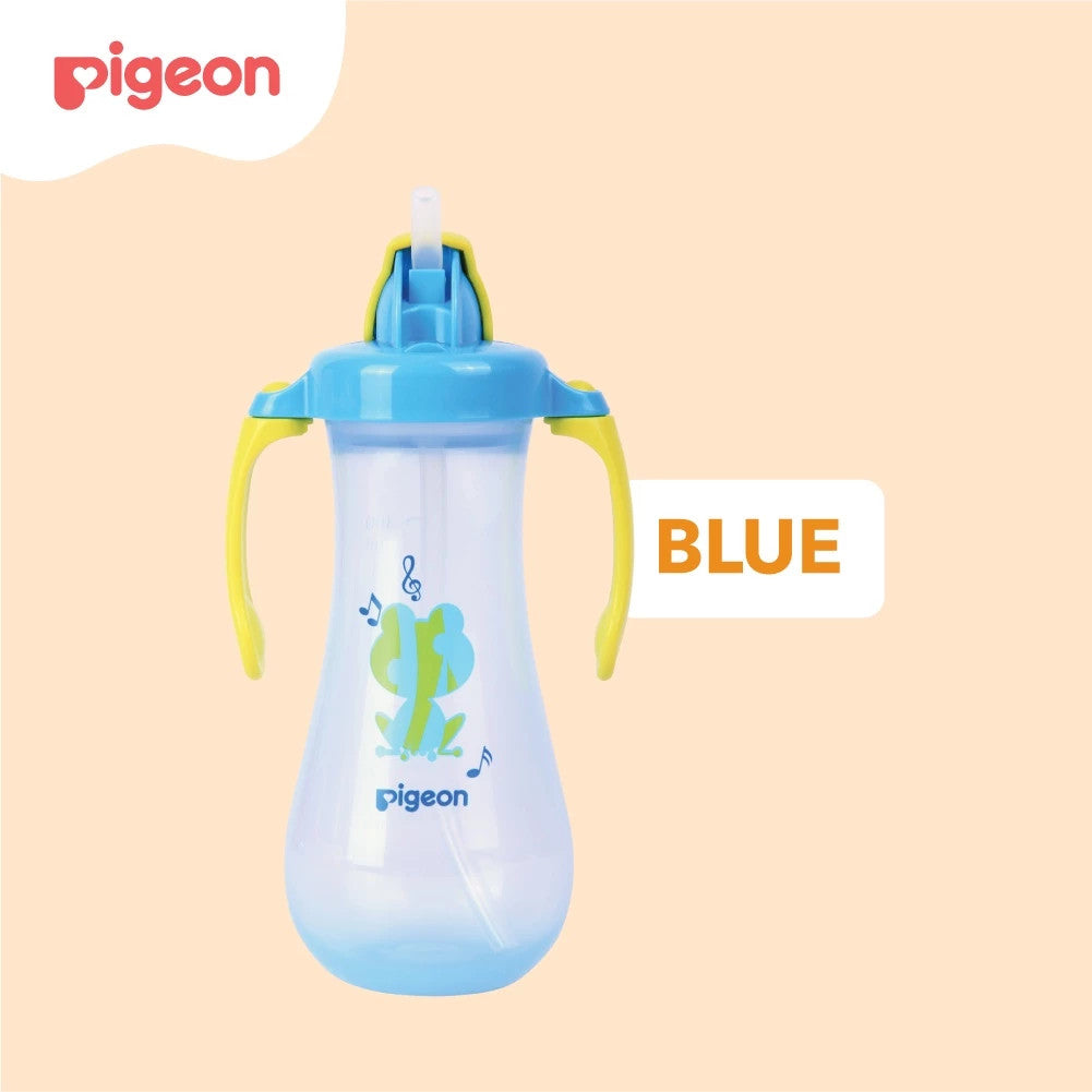 PIGEON Tall Straw Bottle | Botol Minum Bayi 300ml BPA FREE