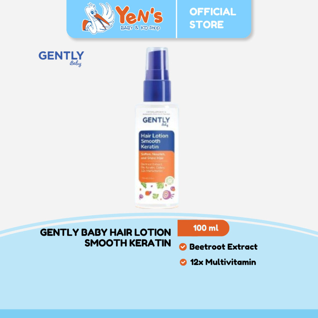 Gently Hair Lotion Smooth Keratin with Celery, Beetroot Extract, & Candlenut Oil 100 ML