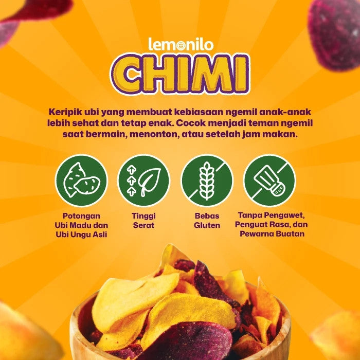 Lemonilo Chimi Keripik Ubi 41gr Bebas gluten