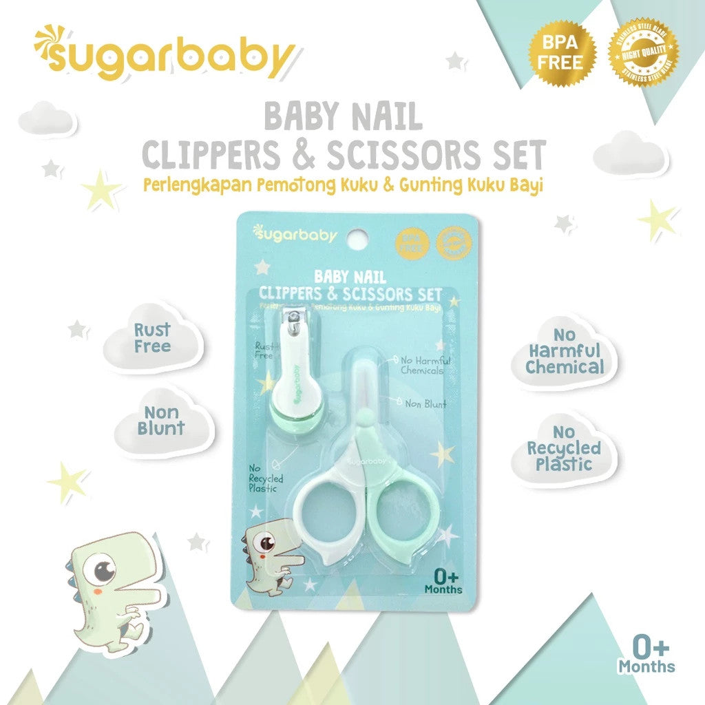 Sugarbaby 2in1 Baby Nail Clippers & Scissors Set / pemotong & gunting kuku
