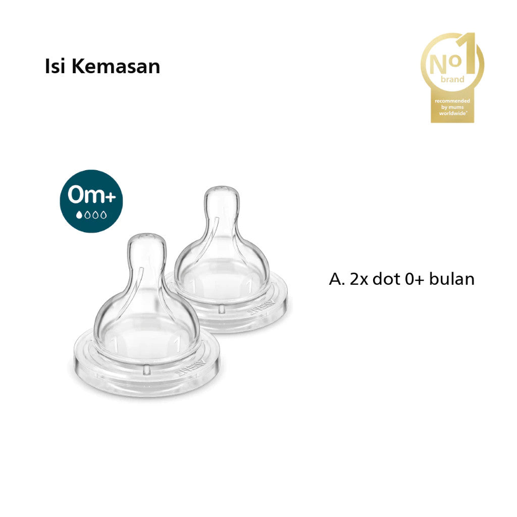 Philips Avent Dot Bayi Botol Susu Anti Kolik - Secara Klinis Mengurangi Kolik