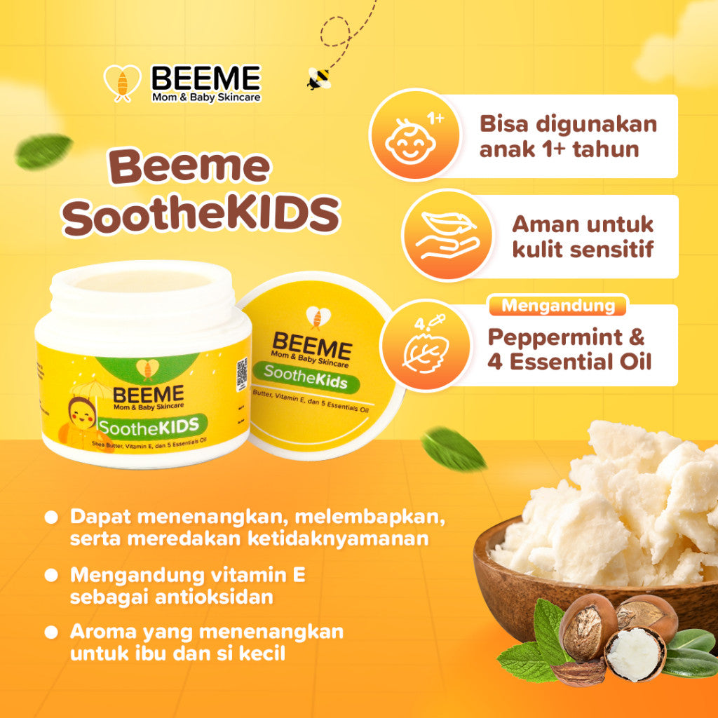 Beeme SootheBaby and SootheKids Balm 15g | Balm Penghangat dan Anti Kolik 0+ Bulan
