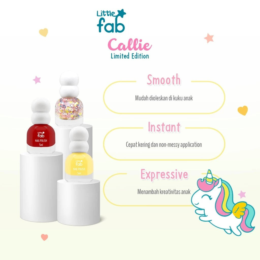 Little Fab Kids - Water Gel Peel-Off Nail Polish Set Cinnamorol / Kuromi / Callie