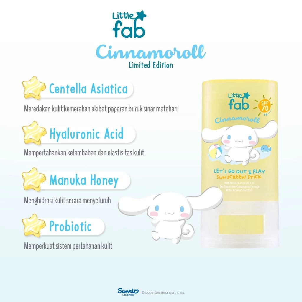 Little Fab Kids - Let's Go Out & Play Sunscreen Stick SPF 70 PA++++