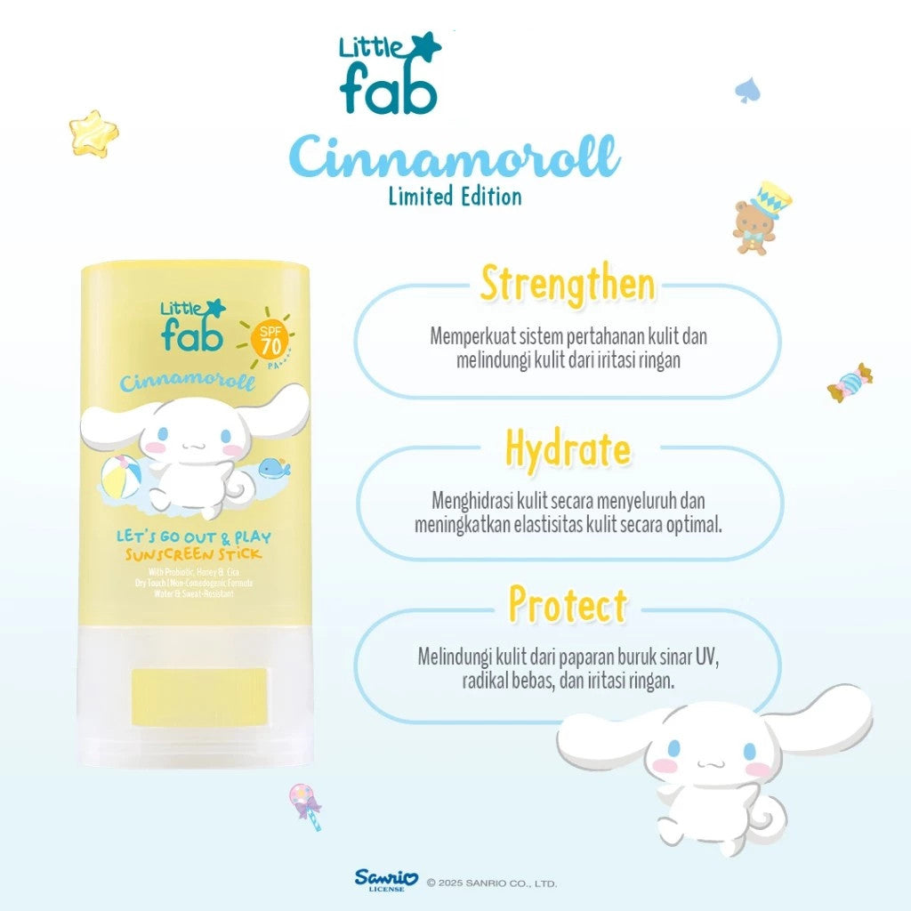 Little Fab Kids - Let's Go Out & Play Sunscreen Stick SPF 70 PA++++